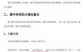 泡学精华内容——猎手体系  PDF电子书