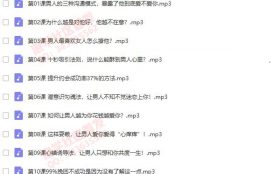 幸福提升营：用男人的思维，和男人谈情说爱（全）